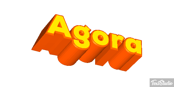 Agora Efecto de texto