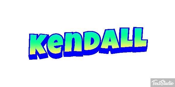Kendall Efecto de texto