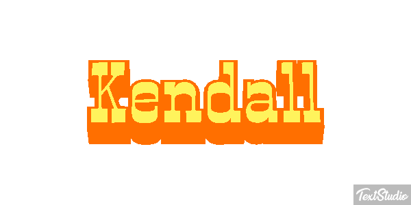 Kendall Efecto de texto