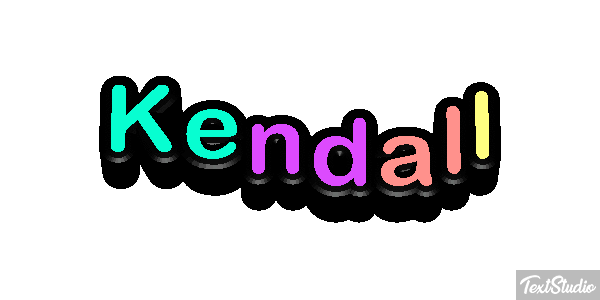 Kendall Efecto de texto