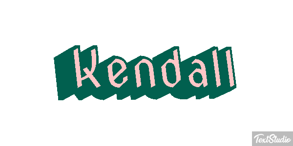 Kendall Efecto de texto