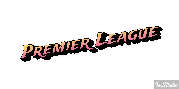 Premiér League Text effect