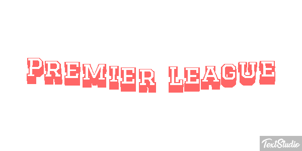 Premiér League Text effect