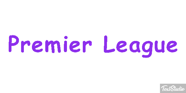 Premiér League Text effect