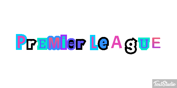 Premiér League Text effect
