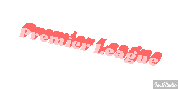 Premiér League Text effect