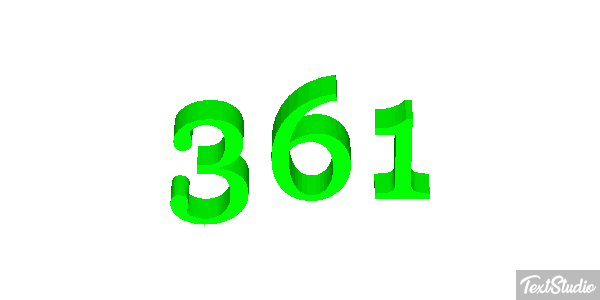 361 Efecto de texto