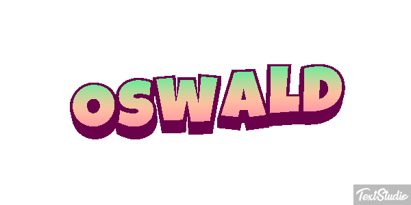 Oswald Текстовый эффект