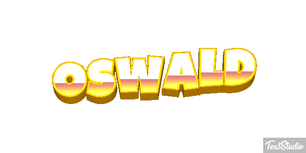 Oswald Текстовый эффект