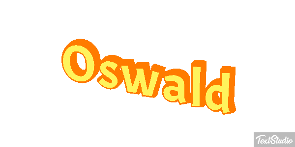 Oswald Текстовый эффект
