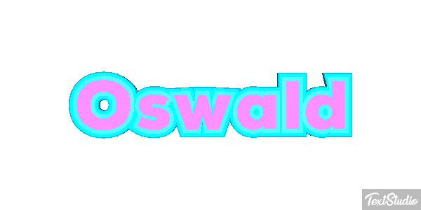 Oswald Текстовый эффект