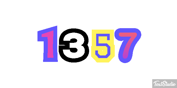 1357 Text effect