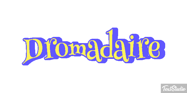 Dromadaire テキスト効果