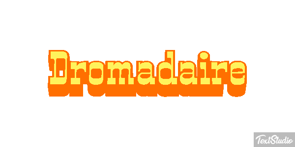 Dromadaire テキスト効果
