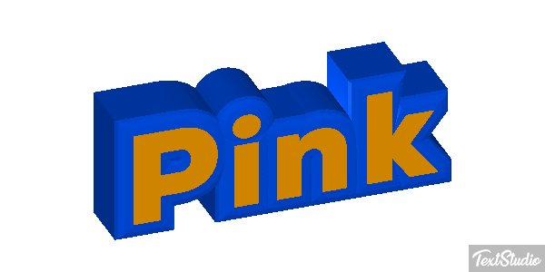 Pink Text effect