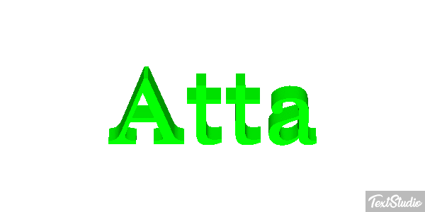 Atta Text effect
