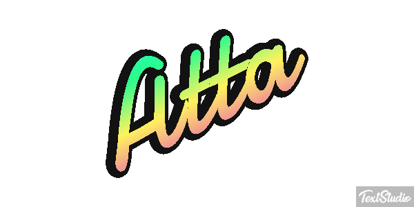 Atta Text effect