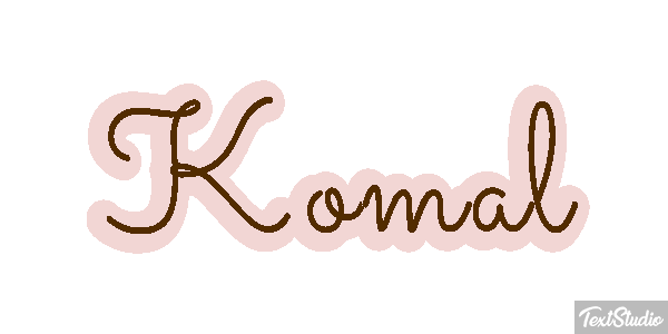 Komal Текстовый эффект