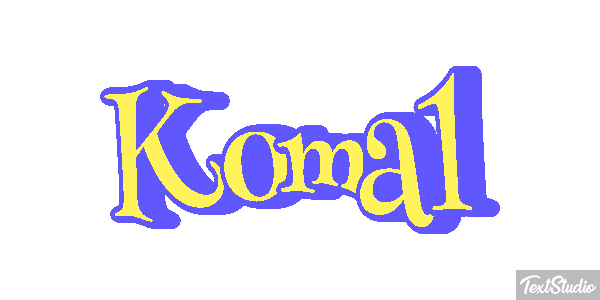 Komal Текстовый эффект