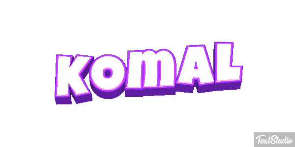Komal Текстовый эффект