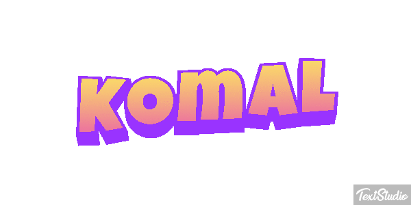 Komal Текстовый эффект