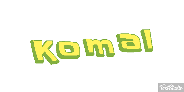 Komal Текстовый эффект