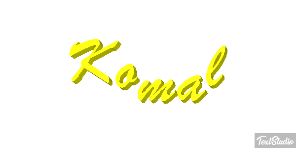 Komal Текстовый эффект