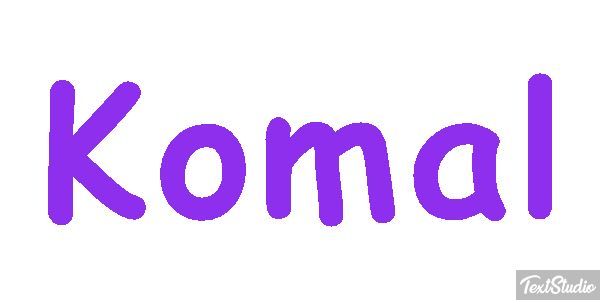 Komal Текстовый эффект