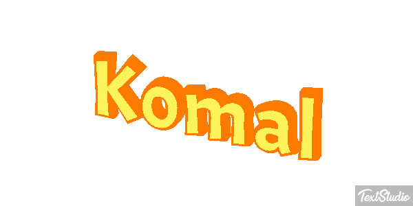 Komal Текстовый эффект
