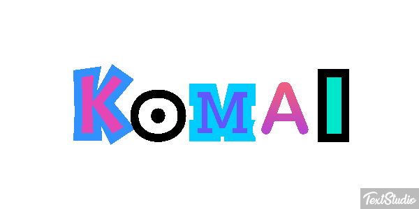 Komal Текстовый эффект