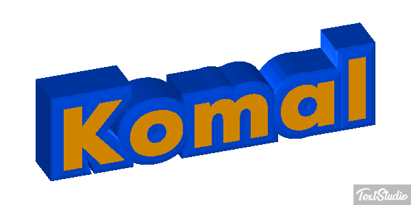 Komal Текстовый эффект