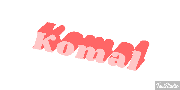 Komal Текстовый эффект