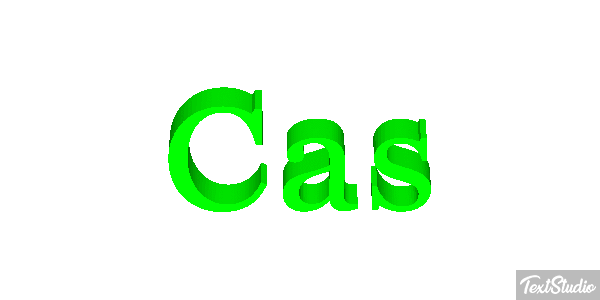 Cas Text effect