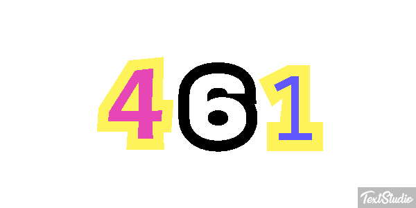 461 Tekst effect