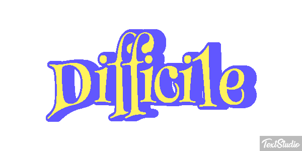 Difficile Effetto testo