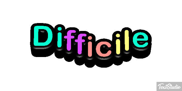 Difficile Effetto testo