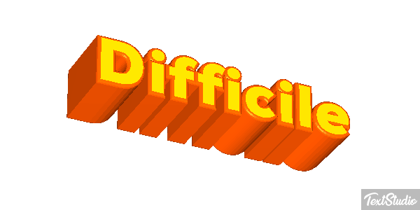 Difficile Effetto testo