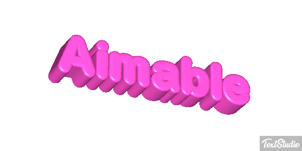 Aimable Text effect