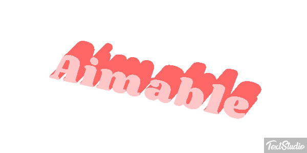 Aimable Text effect