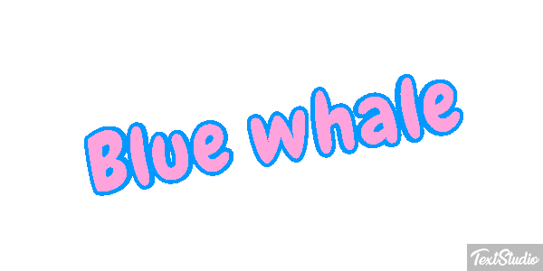 Blue Whale Text effect