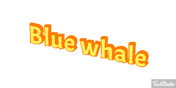 Blue Whale Text effect