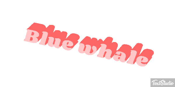 Blue Whale Text effect