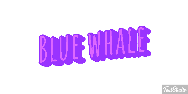 Blue Whale Text effect