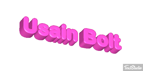 Usain Bolt Text effect