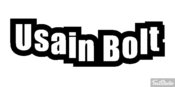 Usain Bolt Text effect