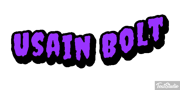 Usain Bolt Text effect