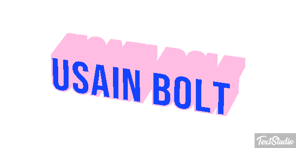 Usain Bolt Text effect