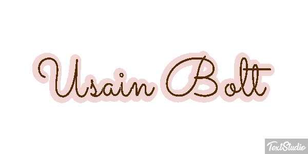 Usain Bolt Text effect