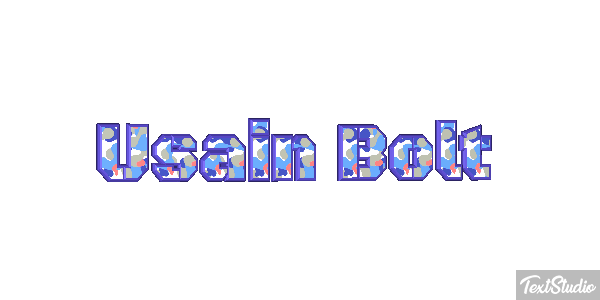 Usain Bolt Text effect