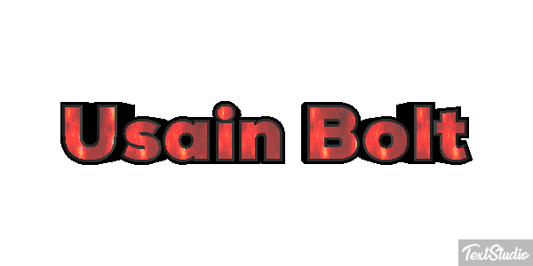 Usain Bolt Text effect